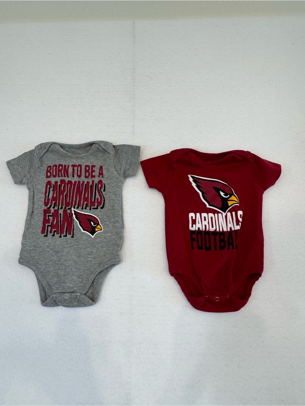 Arizona Cardinals Baby Bodysuit Set - Gray & Red